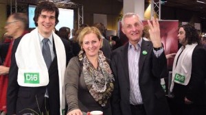 Thomas Walder, Margreet Overmeen en Aart Karssen vormen de nieuwe D66-fractie in Provinciale Staten van Overijssel.